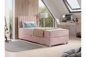 Veyran Sängpaket Kontinentalsäng med Förvaring 90x200 cm - Rosa - Möbler - Säng - Kontinentalsäng