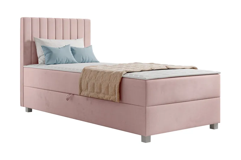 Veyran Sängpaket Kontinentalsäng med Förvaring 90x200 cm - Rosa - Möbler - Säng - Kontinentalsäng