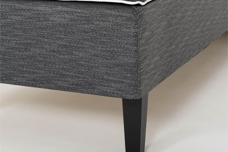 Viken Ramsäng med Sänggavel 120x200 cm i Tyg med Fasthetsgrad Fast - Grå - Möbler - Säng - Enkelsäng
