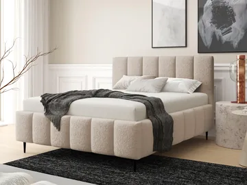 Vinvik Sängram med förvaring 140x200 cm - beige - Möbler - Säng - Säng med förvaring