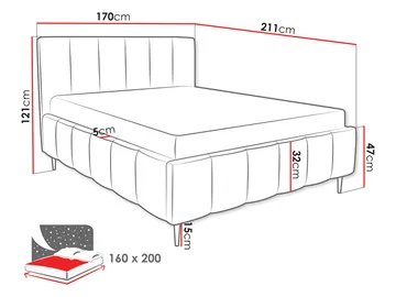 Vinvik Sängram med förvaring 160x200 cm - Möbler - Säng - Säng med förvaring