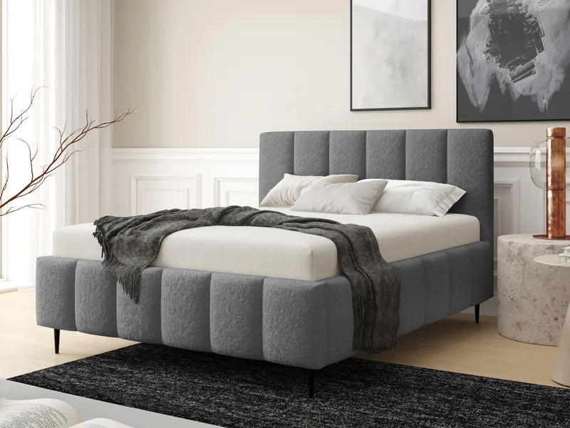 Vinvik Sängram med förvaring 180x200 cm - grå - Möbler - Säng - Säng med förvaring
