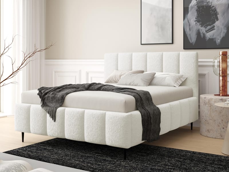 Vinvik Sängram med förvaring 180x200 cm - vit - Möbler - Säng - Säng med förvaring