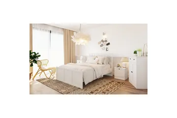 Vyric Sängram - Matt Vit - Möbler - Säng - Sängram & sängstomme