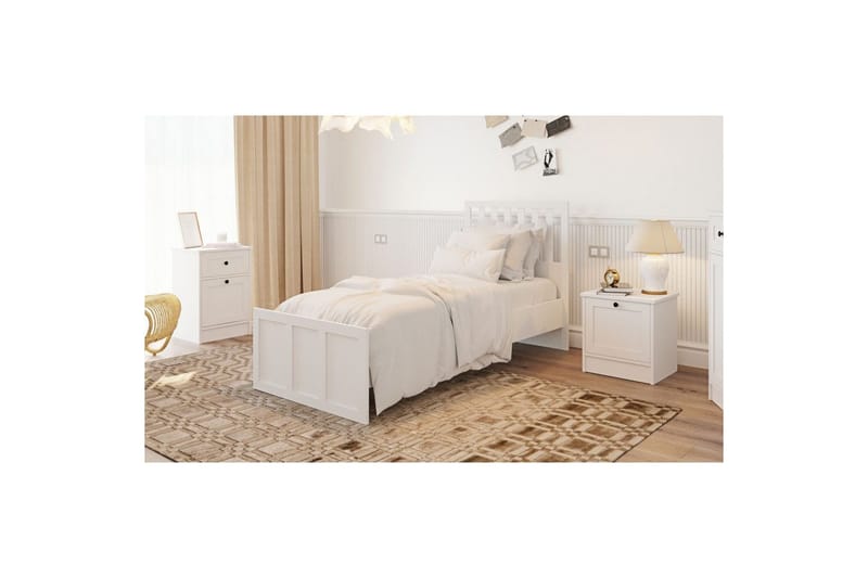 Vyric Sängram - Matt Vit - Möbler - Säng - Sängram & sängstomme