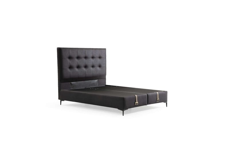 Yonel Komplett Sängpaket 140x200 cm - Svart - Möbler - Säng - Komplett sängpaket