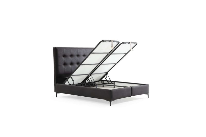 Yonel Komplett Sängpaket 140x200 cm - Svart - Möbler - Säng - Komplett sängpaket
