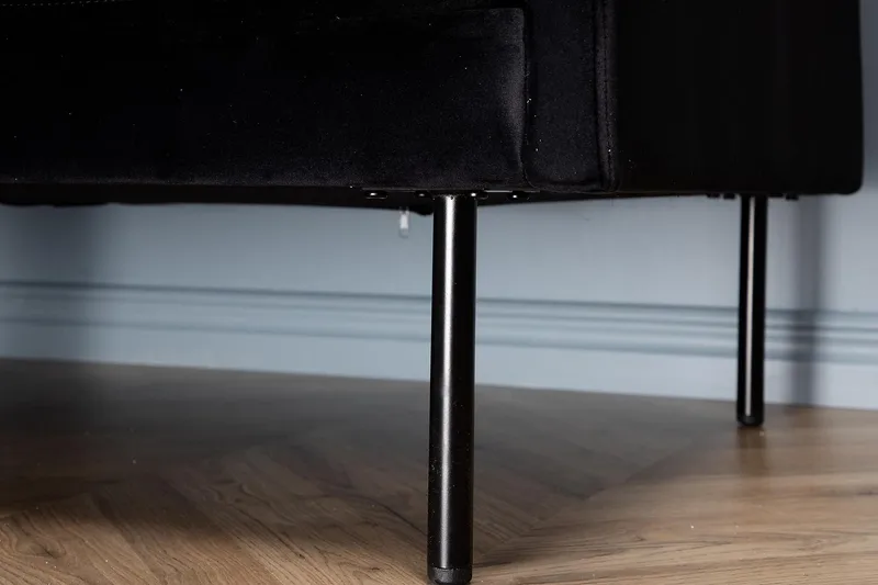 Zoom 3-sits soffa - Svart - Möbler - Soffa - Sammetssoffa