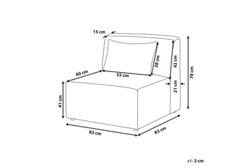 1-sitssektion Lemvig Grön - Grön - Möbler - Soffa - Modulsoffa - Mittmodul