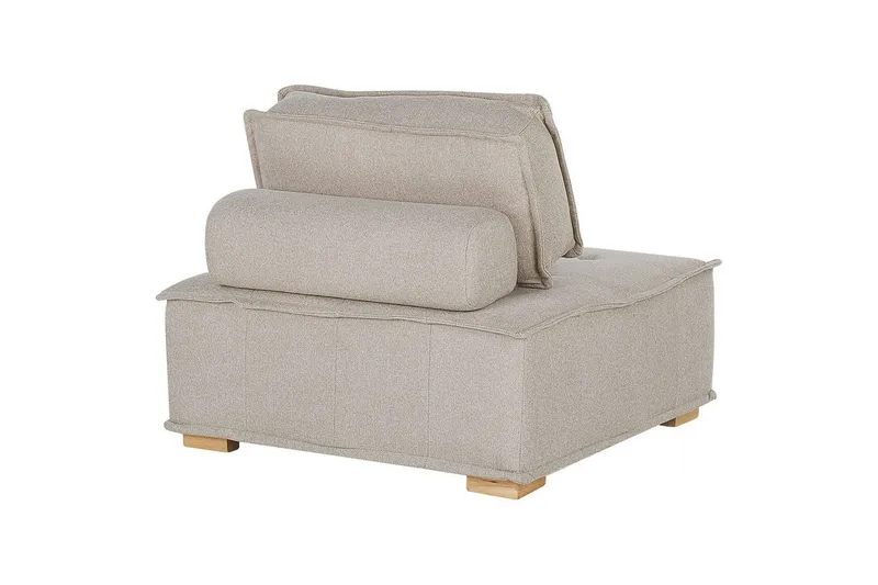 1-sitssoffa Tibro Beige, ljust trä - Beige, ljust trä - Möbler - Soffa - Modulsoffa - Mittmodul