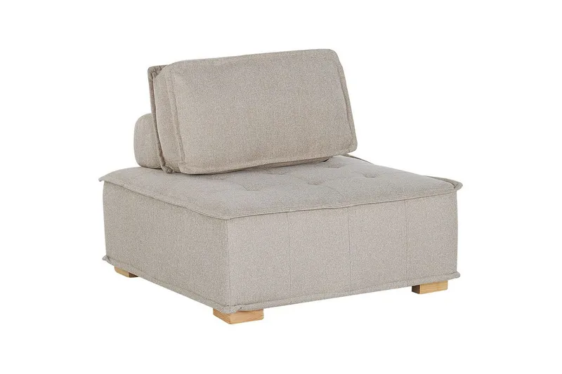 1-sitssoffa Tibro Beige, ljust trä, Beige, ljust trä