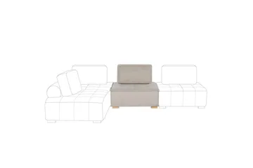 1-sitssoffa Tibro Beige, ljust trä - Beige, ljust trä - Möbler - Soffa - Modulsoffa - Mittmodul