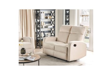 2-sits Reclinersoffa manuell Verdal Vit - Vit - Möbler - Soffa - Biosoffa & reclinersoffa