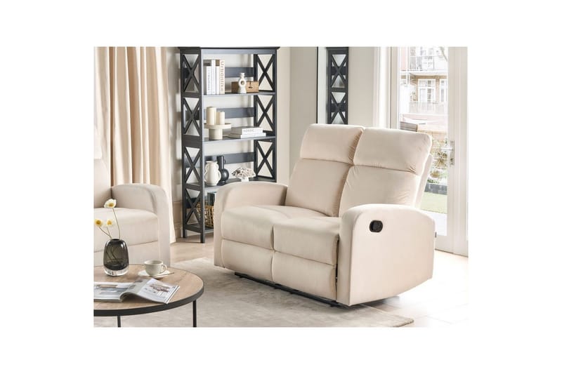 2-sits Reclinersoffa manuell Verdal Vit - Vit - Möbler - Soffa - Biosoffa & reclinersoffa