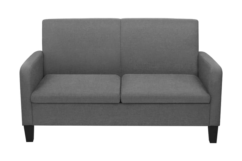 2-sitssoffa 135x65x76 cm mörkgrå - Grå - 2 sits soffa