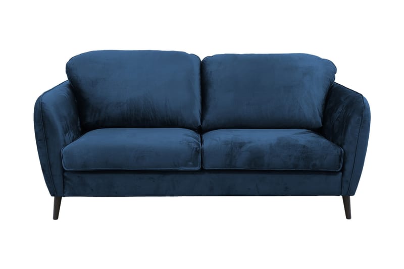 3-sits Soffa Vannvik, skumfylld - Blå, träben - 2 sits soffa