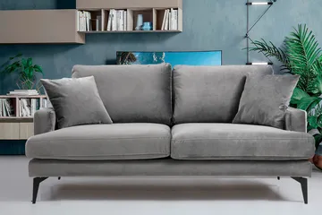 Andary 2-Sits Soffa - Grå - Möbler - Soffa - 2 sits soffa