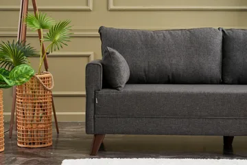 Antigua 2-sits Soffa - Antracit/Natur - Möbler - Soffa - 2 sits soffa