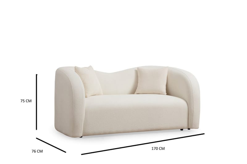 Azoula Soffa 2-sits - Beige - Möbler - Soffa - 2 sits soffa