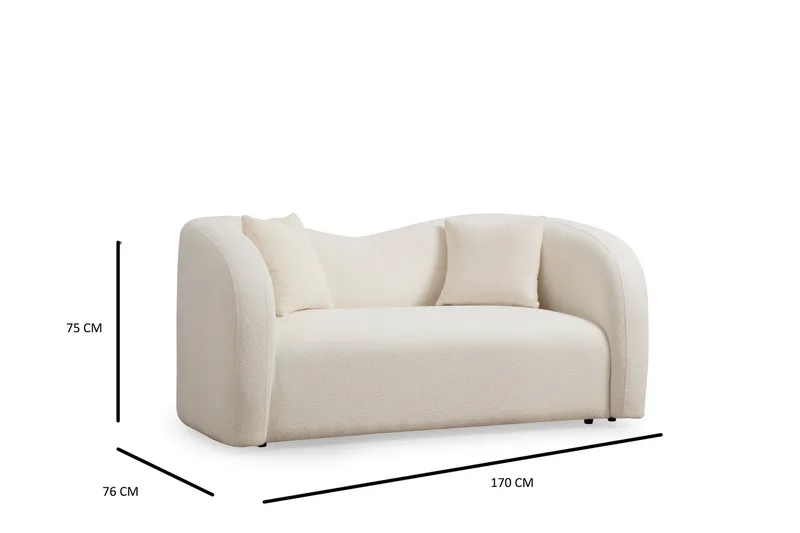 Azoula Soffa 2-sits - Beige - Möbler - Soffa - 2 sits soffa