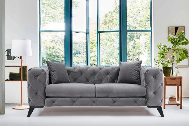 Beachport 2-sits Soffa - Antracit/Svart - Möbler - Soffa - 2 sits soffa