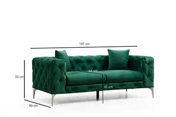 Beachport Soffa 2-sits - Grön - Möbler - Soffa - 2 sits soffa