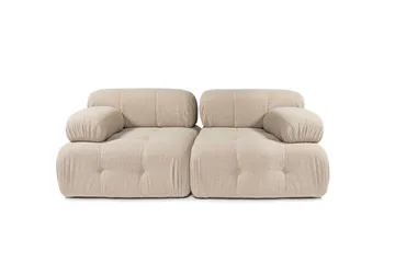 Belgin Bubblig Soffa 2-sits med fasta armstöd - Peach - Möbler - Soffa - Modulsoffa - Komplett modulsoffa