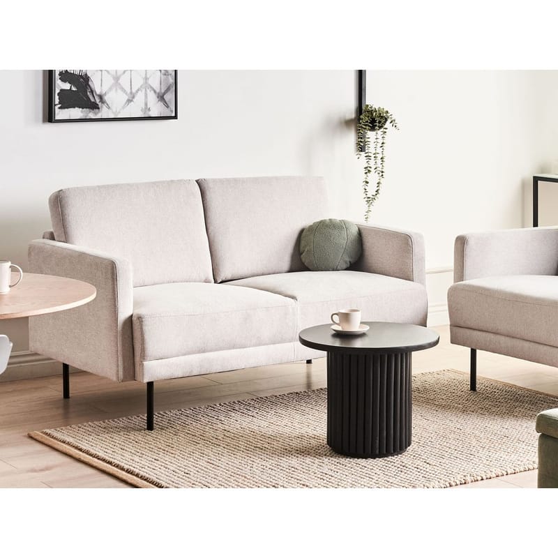 2-sits soffa Breda - Beige, svart - Möbler - Soffa - 2 sits soffa