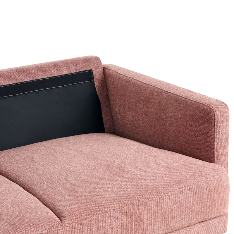 2-sits soffa Breda - Rosa, Svart - Möbler - Soffa - 2 sits soffa