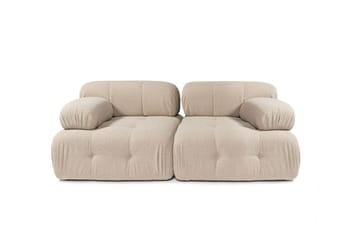 Bubblig Soffa Belgin 2-sits med fasta armstöd - Peach - Möbler - Soffa - 2 sits soffa