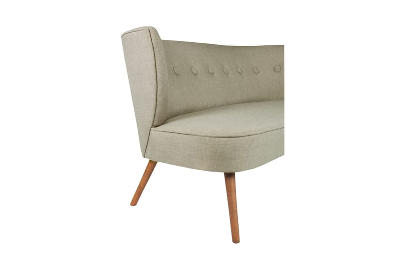 Clivocast Djup 2-sits Soffa i Tyg med Träben - Grå - Möbler - Soffa - 2 sits soffa