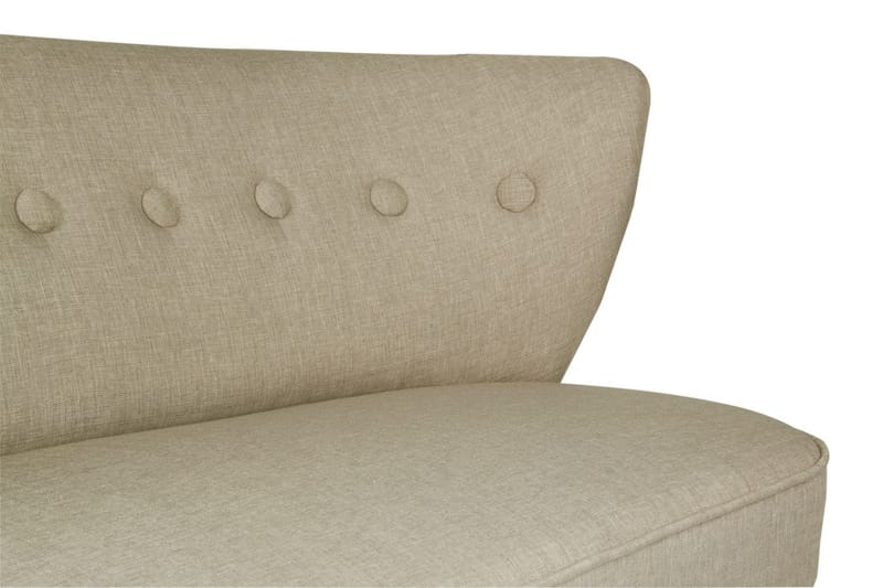 Clivocast Djup 2-sits Soffa i Tyg med Träben - Grå - Möbler - Soffa - 2 sits soffa