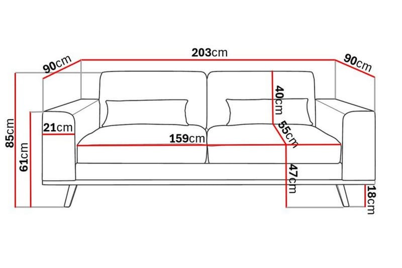 Copenhagen 2-sits Manchestersoffa - Beige - M öbler - Soffa - 2 sits soffa
