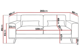 Copenhagen 2-sits Manchestersoffa - Beige - Möbler - Soffa - 2 sits soffa
