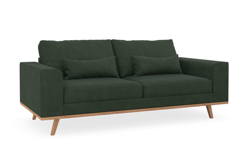 Copenhagen 2-sits Manchestersoffa - Mörkgrön - Möbler - Soffa - 2 sits soffa