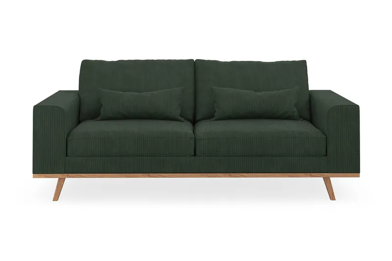 Copenhagen 2-sits Manchestersoffa - Mörkgrön - Möbler - Soffa - 2 sits soffa