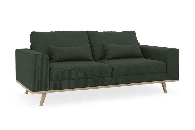 Copenhagen 2-sits Manchestersoffa - Mörkgrön - Möbler - Soffa - 2 sits soffa