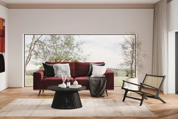 Copenhagen 2-sits Sammetssoffa - Lila - Möbler - Soffa - 2 sits soffa