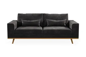 Copenhagen 2-sits Sammetssoffa - Mörkgrå - Möbler - Soffa - 2 sits soffa