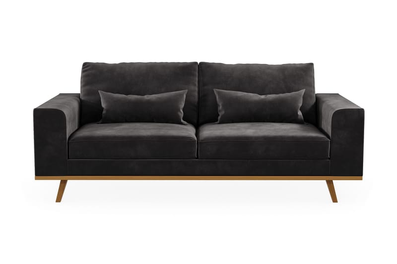 Copenhagen 2-sits Sammetssoffa - Mörkgrå - Möbler - Soffa - 2 sits soffa