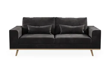 Copenhagen 2-sits Sammetssoffa - Mörkgrå - Möbler - Soffa - 2 sits soffa