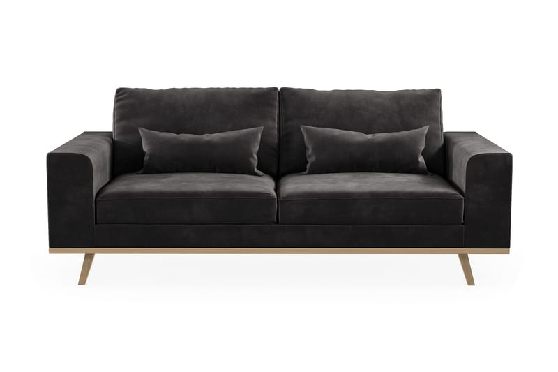 Copenhagen 2-sits Sammetssoffa - Mörkgrå - Möbler - Soffa - 2 sits soffa