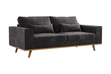 Copenhagen 2-sits Sammetssoffa - Mörkgrå - Möbler - Soffa - 2 sits soffa