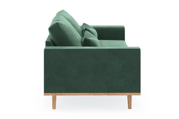 Copenhagen 2-sits Sammetssoffa - Mörkgrön - Möbler - Soffa - 2 sits soffa