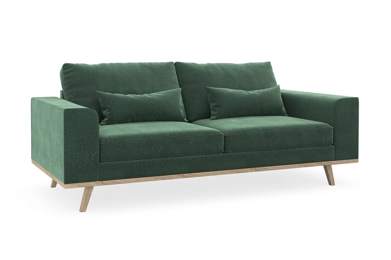 Copenhagen 2-sits Sammetssoffa - Mörkgrön - Möbler - Soffa - 2 sits soffa
