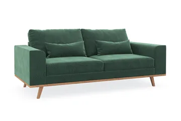 Copenhagen 2-sits Sammetssoffa - Mörkgrön - Möbler - Soffa - 2 sits soffa