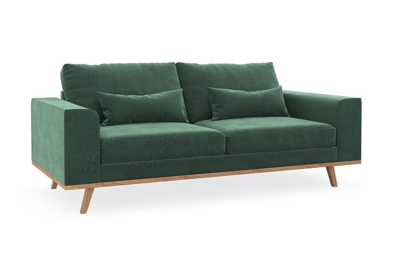 Copenhagen 2-sits Sammetssoffa - Mörkgrön - Möbler - Soffa - 2 sits soffa