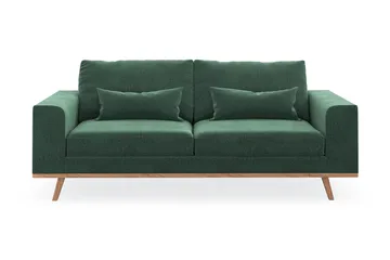 Copenhagen 2-sits Sammetssoffa - Mörkgrön - Möbler - Soffa - 2 sits soffa
