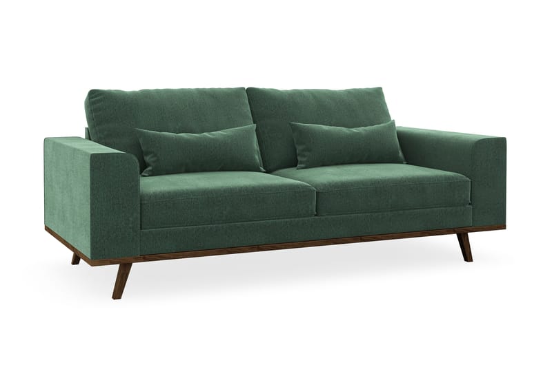 Copenhagen 2-sits Sammetssoffa - Mörkgrön - Möbler - Soffa - 2 sits soffa