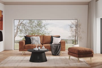 Copenhagen 2-sits Soffa i Konstläder - Brun - Möbler - Soffa - 2 sits soffa